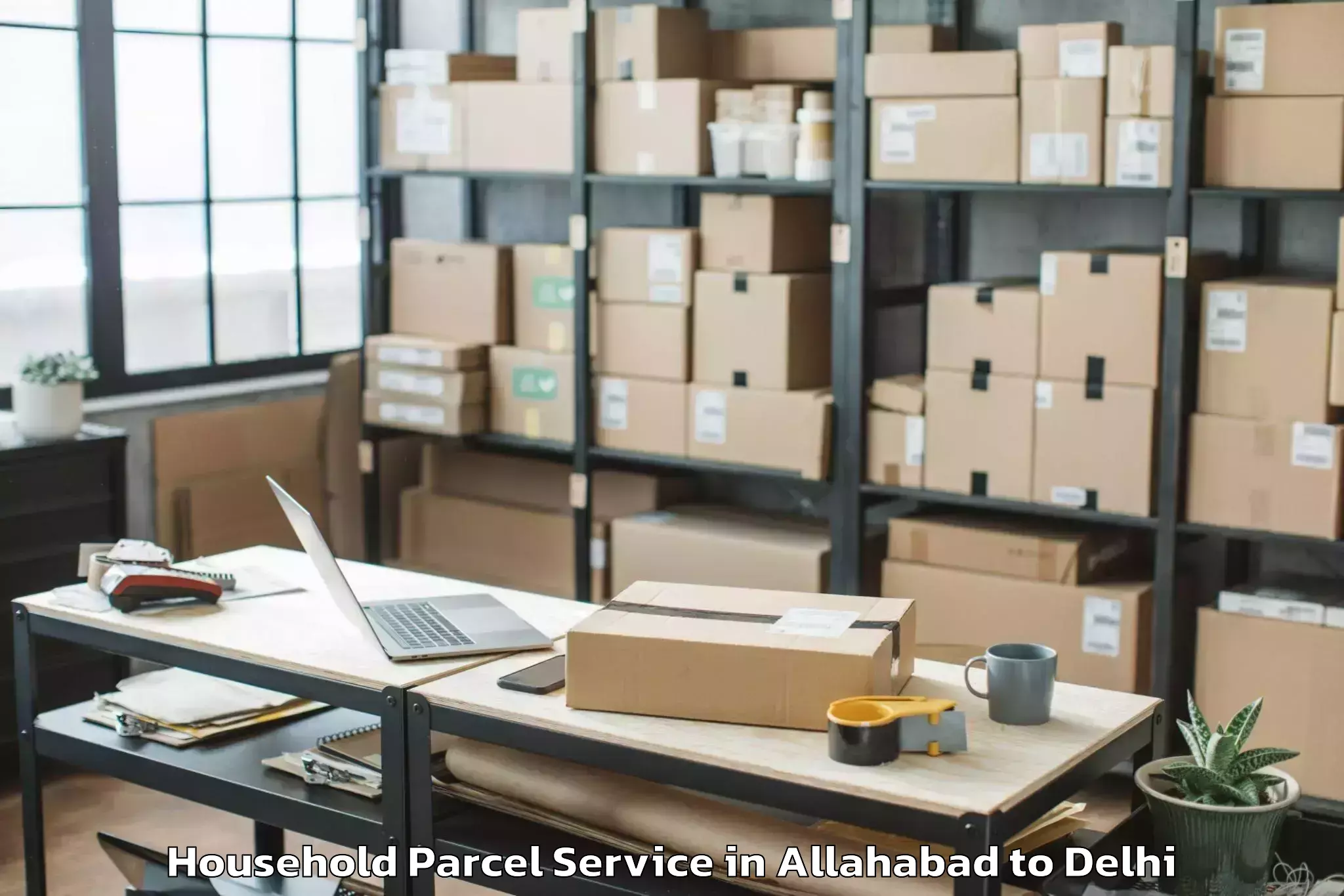 Affordable Allahabad to Flatted Factory Complex Okhla Household Parcel